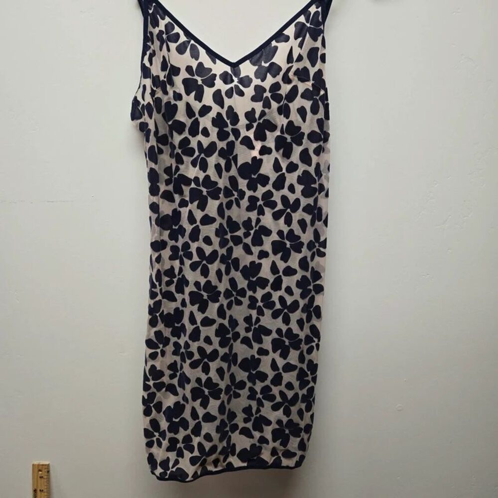 Victoria's Secret Slip Dress lingerie sz Med Sheer Floral Purple